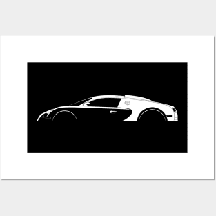 Bugatti Veyron Silhouette Posters and Art